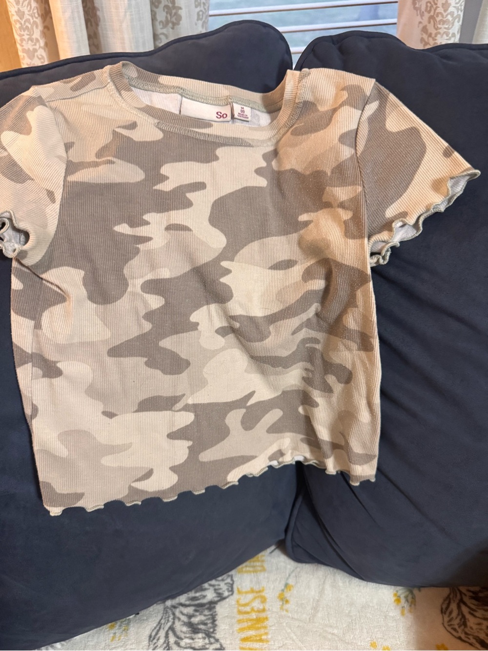 SO Neutral Camo Short Sleeve Tee - Beige & Taupe